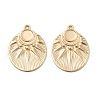 Brass Pendant Cabochon Settings KK-V003-05-1