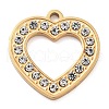 304 Stainless Steel Pendants STAS-M076-07G-1