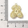 Rack Plating Brass Cubic Zirconia Pendants KK-M267-07G-3