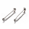 Tarnish Resistant 304 Stainless Steel Brooch Pin Back Bar Findings STAS-P249-24P-2