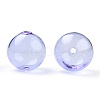 Transparent Blow High Borosilicate Glass Globe Beads GLAA-T003-09B-1