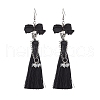Halloween Alloy and Polyester Pendants Earrings EJEW-JE05971-1