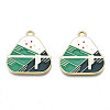 Alloy Enamel Pendants X-PALLOY-N160-022-1