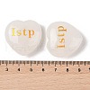 Natural Quartz Crystal Heart Engraving MBTI Figurines Statues for Home Office Desk Decorations G-K353-05E-3