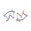 Ion Plating(IP) 201 Stainless Steel Pendants STAS-T063-167M-2