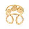 304 Stainless Steel Cuff Ring Components STAS-T066-65G-3