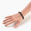 Natural Lava Rock Beads Stretch Bracelets BJEW-JB03958-4