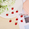 CHGCRAFT 12Pcs Alloy Enamel Pendants FIND-CA0009-59-4