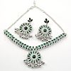 Retro Alloy Rhinestone Stud Earrings & Pendant Necklaces Sets FS-WGCC636-02-2