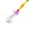 Glass & Iron Sun Catcher Pendant HJEW-K047-02P-03-3