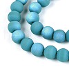 Frosted Opaque Glass Beads Strands GLAA-T032-P6mm-MBB13A-3