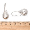 Teardrop Brass Dangle Earrings EJEW-B132-06P-5