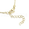 Brass Micro Pave Clear Cubic Zirconia Pendant Necklaces NJEW-B101-01G-02-3