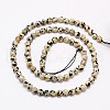 Natural Dalmation Jasper Beads Strands X-G-G545-11-2