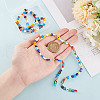 GOMAKERER 2 Strands Handmade Millefiori Glass Bead LAMP-GO0001-16-3