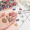 Acrylic & Alloy Connector Charms PALLOY-GO00019-3