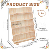 5-Tier Rectangle Wooden Earring Display Card Stands EDIS-WH0032-19-2