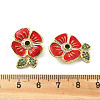 Brass Micro Pave Cubic Zirconia Pendants KK-R229-04G-3