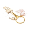 Alloy Acrylic Cat Goldfish Keychains KEYC-JKC01214-04-4