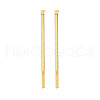 304 Stainless Steel Dangle Stud Earrings QT8016-1-1
