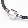 Natural Amethyst Beads Cord Bracelets BJEW-O162-G07-3