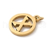 304 Stainless Steel Charms
with Jump Ring STAS-R001-02G-X-2