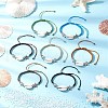 7Pcs 7 Colors Natural Cowrie Shell Braided Bead Bracelets for Women BJEW-JB11765-1