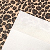 Leopard Print Pattern Imitation Leather Fabric Set FABR-PW0001-042-4