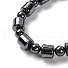 Column & Round Synthetic Non-magnetic Hematite Beaded Necklaces NJEW-Q341-05-2