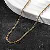 1.2MM 304 Stainless Steel Wheat Chain Necklaces for Men STAS-V011-03A-G-2