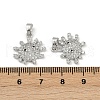 Brass Micro Pave Cubic Zirconia Pendants KK-C093-11P-3