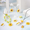  12Pcs 6 Styles Opaque Resin Pendants RESI-TA0002-04-7