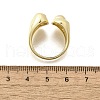 Brass Cuff Rings for Women RJEW-G347-03G-5