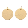 Ion Plating(IP) 304 Stainless Steel Pendants STAS-I311-32F-G-1