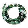 Natural Striped Agate/Banded Agate Beads Strands G-B137-B01-01F-3