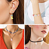 40Pcs 10 Styles Spray Printed Alloy Pendants FIND-TA0002-38-8
