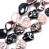 Electroplated Natural Freshwater Shell Beads Strands SHEL-R113-01A-1