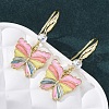 Brass Micro Pave Clear Cubic Zirconia Dangle Earrings EJEW-F362-16G-3