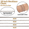 20Pcs 4 Style Titanium Steel Curb & Cable & Box Chain Necklaces Set for Men Women NJEW-TA0001-12-12