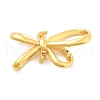 925 Sterling Silver Bowknot Connector Charms STER-S013-01G-1