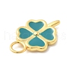 925 Sterling Sliver Light Sea Green Enamel Charms STER-Z012-01G-07-2