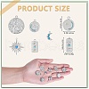 14Pcs 7 Styles 304 Stainless Steel Pendants STAS-SZ0002-78P-2