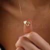 Simple Style Adjustable 316L Surgical Stainless Steel Heart and Initial Pendant Necklaces for Women WG95AEF-19-2