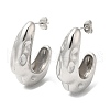 304 Stainless Steel Twist Arch Stud Earrings EJEW-B026-12P-1