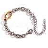 Stainless Steel Cable Chain Bracelets for Women WGF1402-02-3