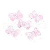Transparent Spray Painted Glass Beads GLAA-I050-11D-1