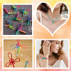 SUNNYCLUE 4 Rolls Segment Dyed Nylon Rattail Satin Cord NWIR-SC0001-19-5
