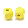 Spray Painted Wooden Beads WOOD-P021-01C-27-2