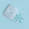 Christmas Theme DIY Snowflake Pendant Silicone Molds DIY-F114-29-6