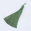 Nylon Tassel Big Pendants AJEW-P044-14-1